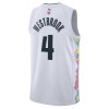 Camiseta Hombre NBA Denver Nuggets Russell Westbrook 2024-25 Nike City Edition Blanco Swingman